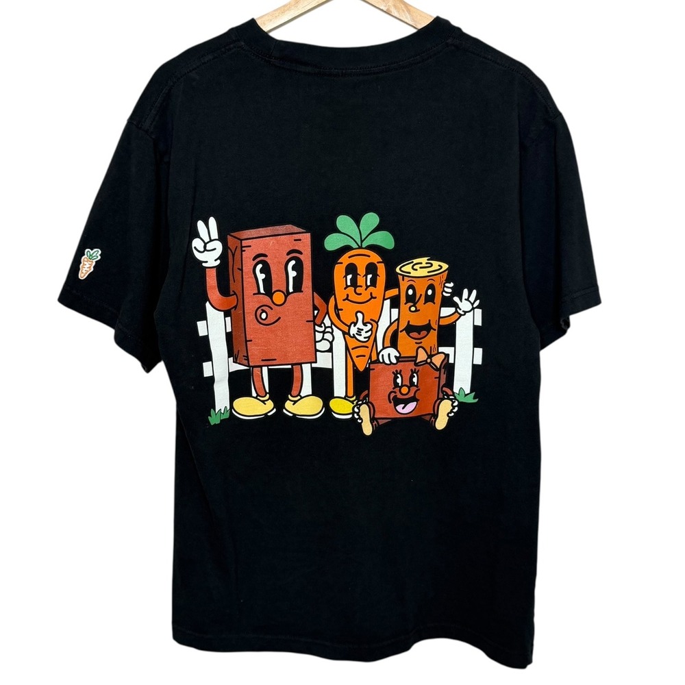 Bricks & Wood x Anwar Carrots Streetwear Skater Graphic T Shirt Black‎ Small